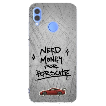 Picasee Honor 10 Lite Hülle - Transparentes Silikon - Grey Drift