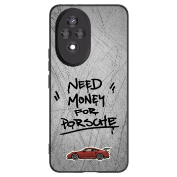 Picasee Honor 200 Pro 5G Hülle - Schwarzes Silikon - Grey Drift
