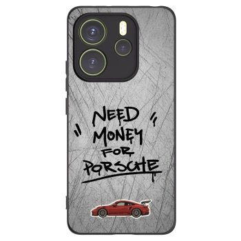 Picasee Xiaomi Redmi Note 14 4G Hülle - Schwarzes Silikon - Grey Drift