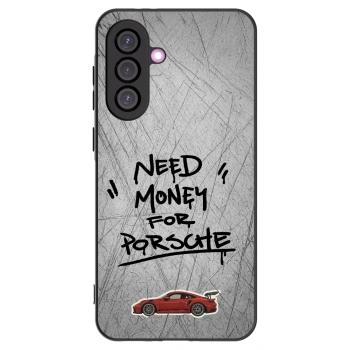 Picasee Samsung Galaxy A56 5G A566B Hülle - Schwarzes Silikon - Grey Drift