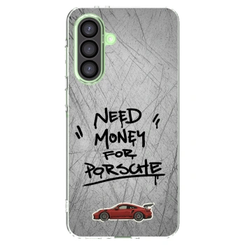 Picasee Samsung Galaxy A26 5G A266B Hülle - Transparentes Silikon - Grey Drift