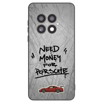 Picasee OnePlus 13 5G Hülle - Schwarzes Silikon - Grey Drift