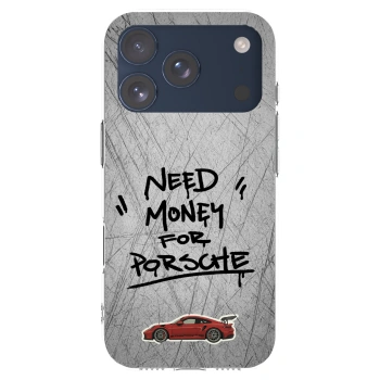 Picasee Apple iPhone 17 Pro Hülle - Transparentes Silikon - Grey Drift