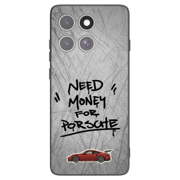 Picasee Motorola Edge 60 Fusion Hülle - Schwarzes Silikon - Grey Drift