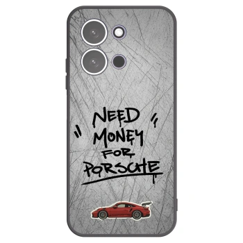 Picasee Xiaomi Redmi 15C 5G Hülle - Schwarzes Silikon - Grey Drift