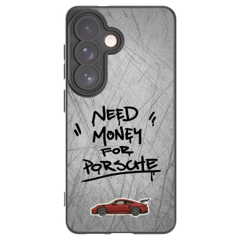 Picasee Samsung Galaxy S26 Hülle - Schwarzes Silikon - Grey Drift