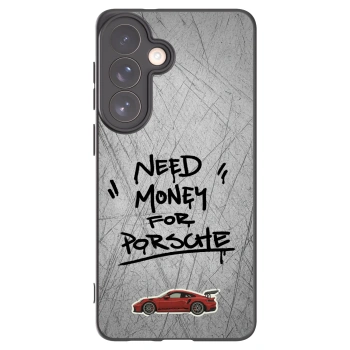 Picasee Samsung Galaxy S26+ Hülle - Schwarzes Silikon - Grey Drift