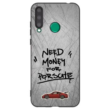 Picasee Honor 20 Lite Hülle - Schwarzes Silikon - Grey Drift