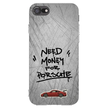 Picasee Apple iPhone 8 Hülle - Transparentes Silikon - Grey Drift