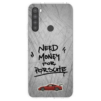 Picasee Xiaomi Redmi Note 8 Hülle - Transparentes Silikon - Grey Drift