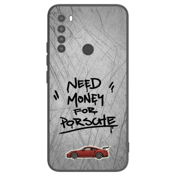 Picasee Xiaomi Redmi Note 8 Hülle - Schwarzes Silikon - Grey Drift