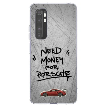 Picasee Xiaomi Mi Note 10 Lite Hülle - Transparentes Silikon - Grey Drift