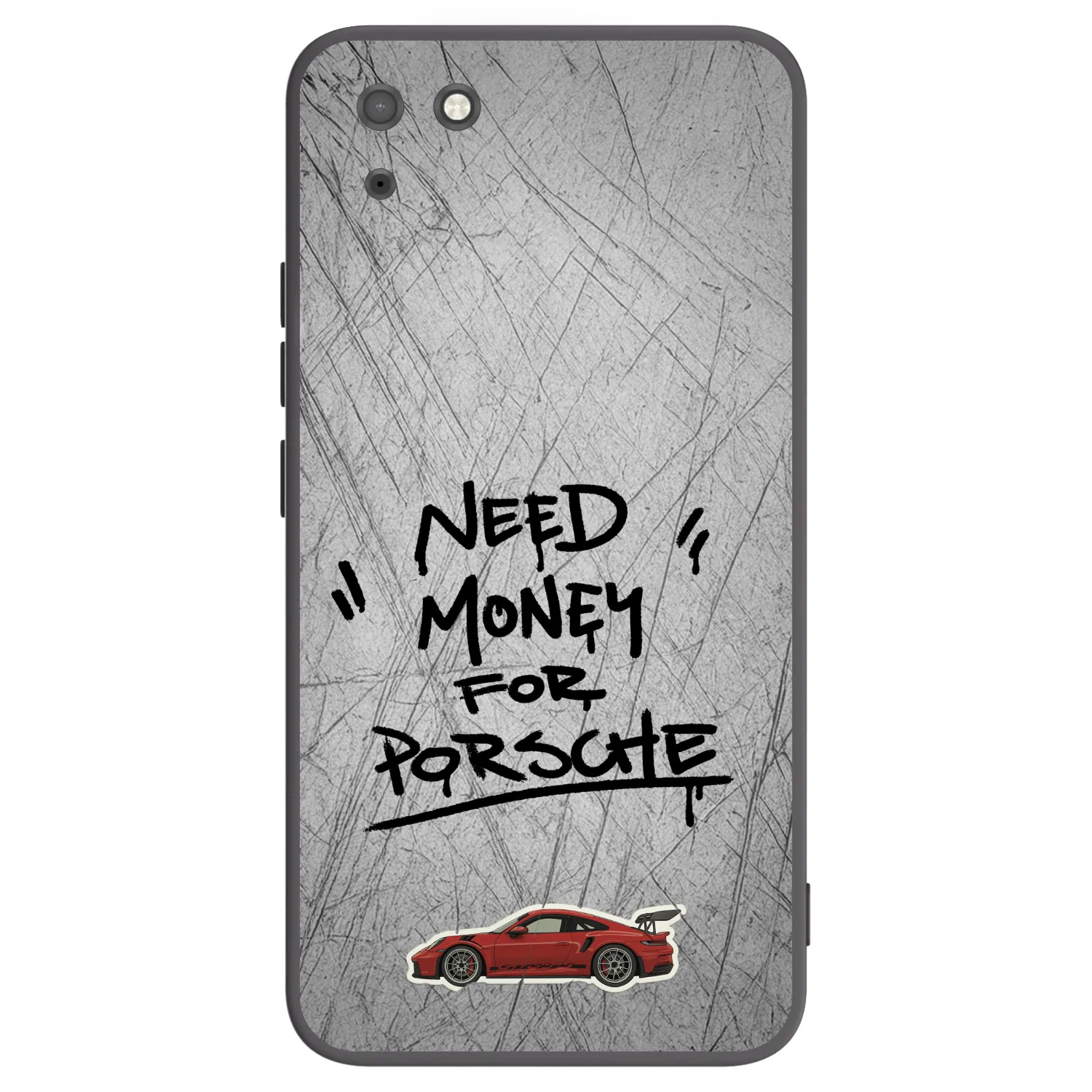 Picasee Huawei Y5P Hülle - Schwarzes Silikon - Grey Drift