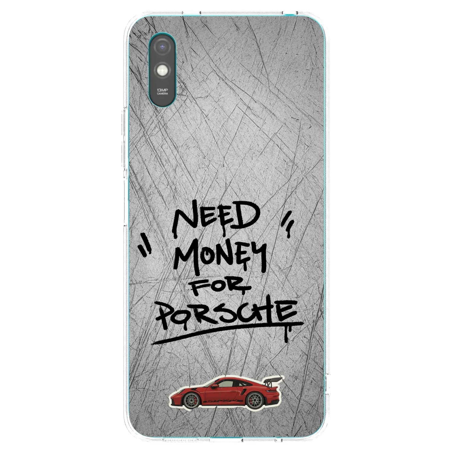 Picasee Xiaomi Redmi 9A Hülle - Transparentes Silikon - Grey Drift