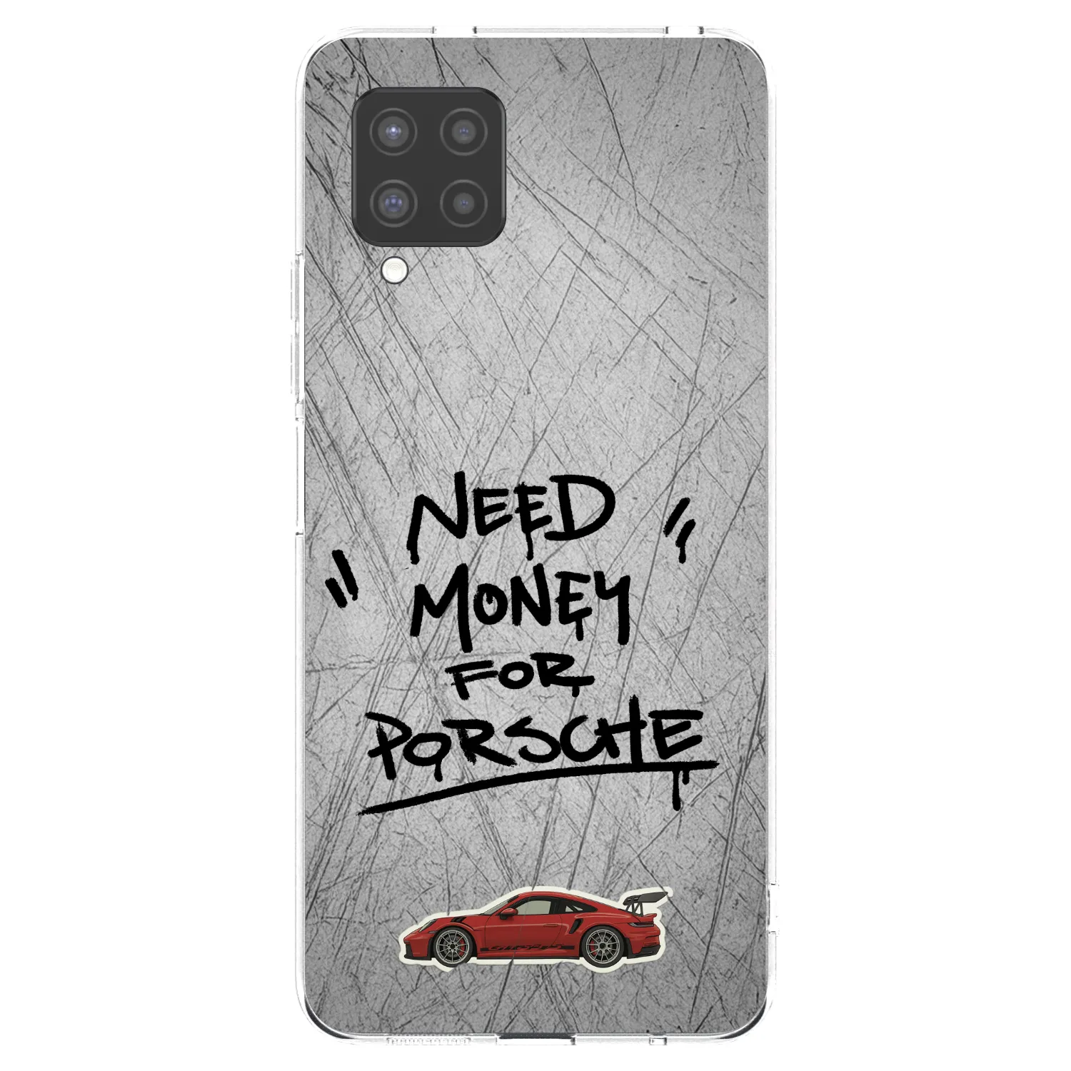 Picasee Samsung Galaxy A42 A426B Hülle - Transparentes Silikon - Grey Drift