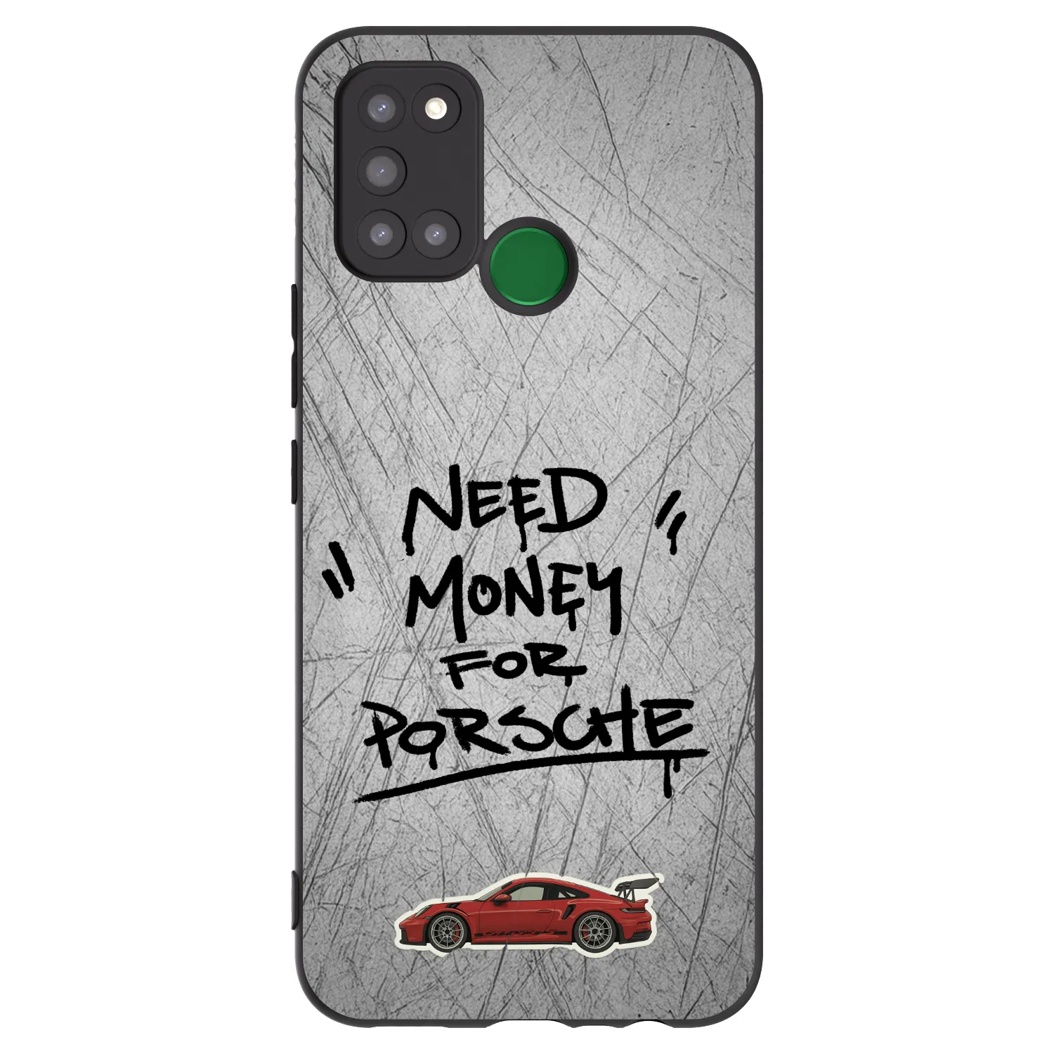 Picasee Realme 7i Hülle - Schwarzes Silikon - Grey Drift