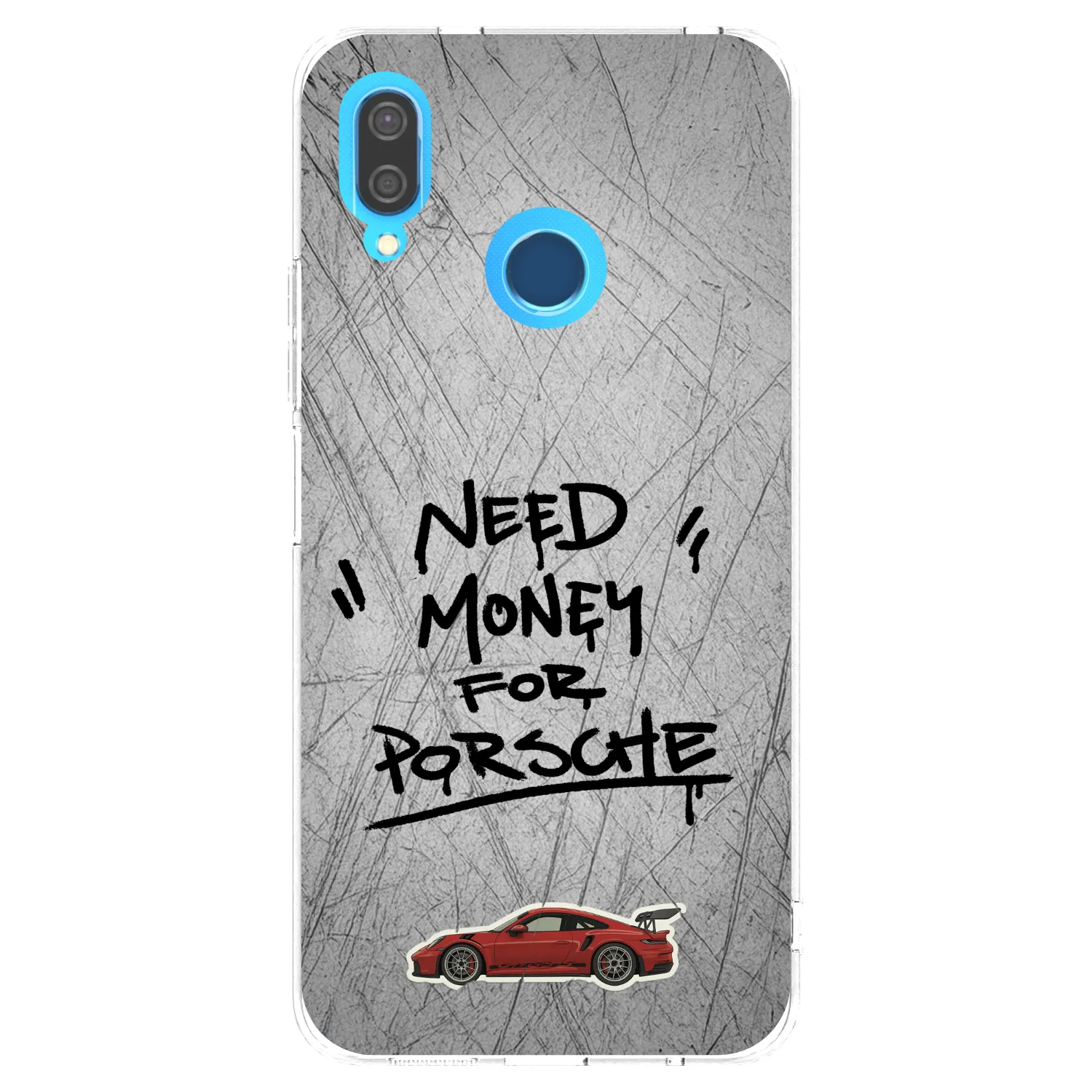 Picasee Huawei P20 Lite Hülle - Transparentes Silikon - Grey Drift