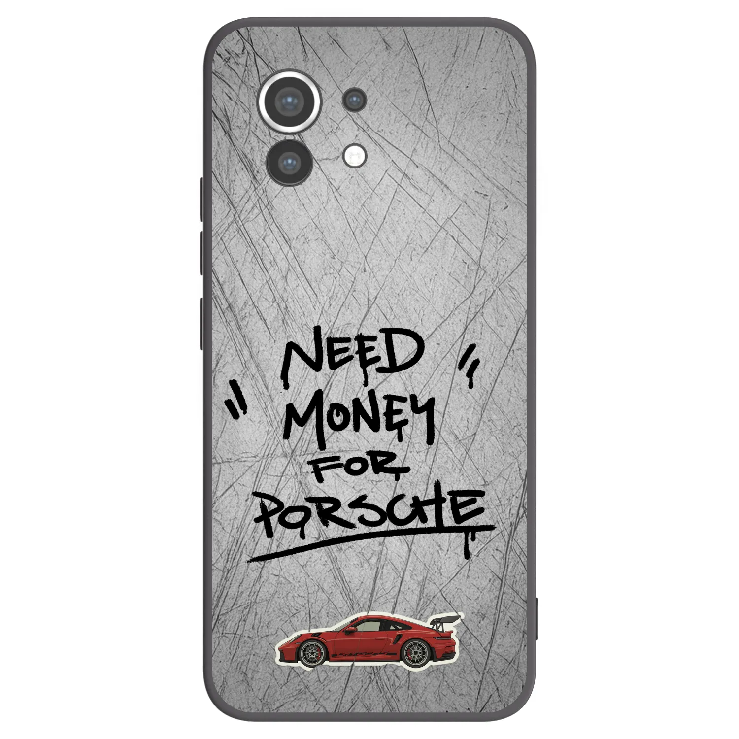 Picasee Xiaomi Mi 11 Hülle - Schwarzes Silikon - Grey Drift