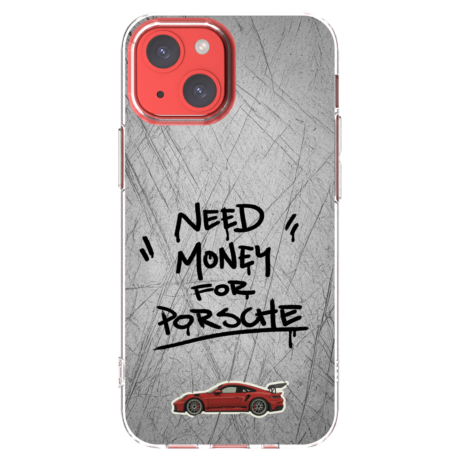 Picasee Apple iPhone 13 mini Hülle - Transparentes Silikon - Grey Drift