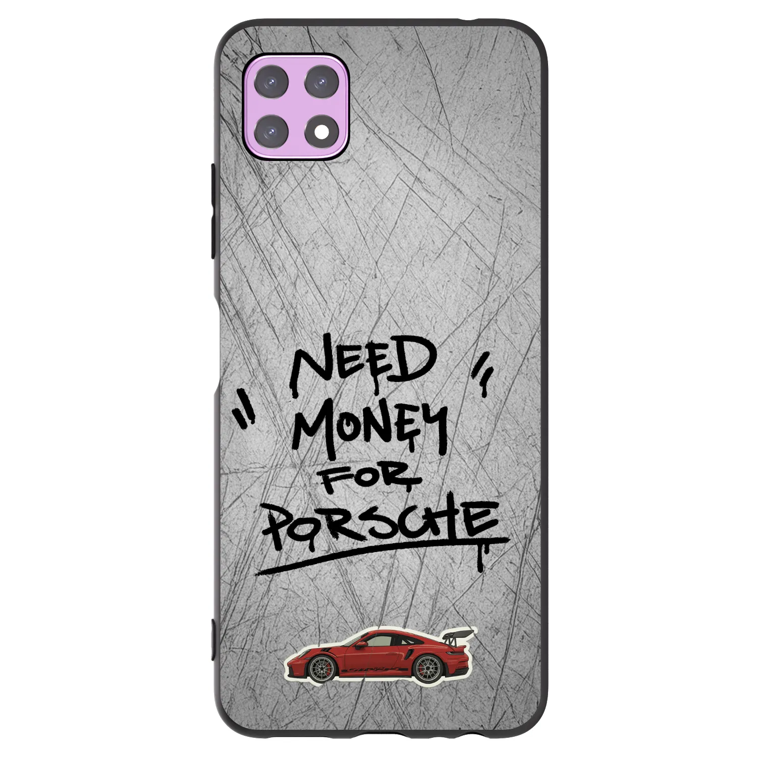 Picasee Samsung Galaxy A22 A226B 5G Hülle - Schwarzes Silikon - Grey Drift