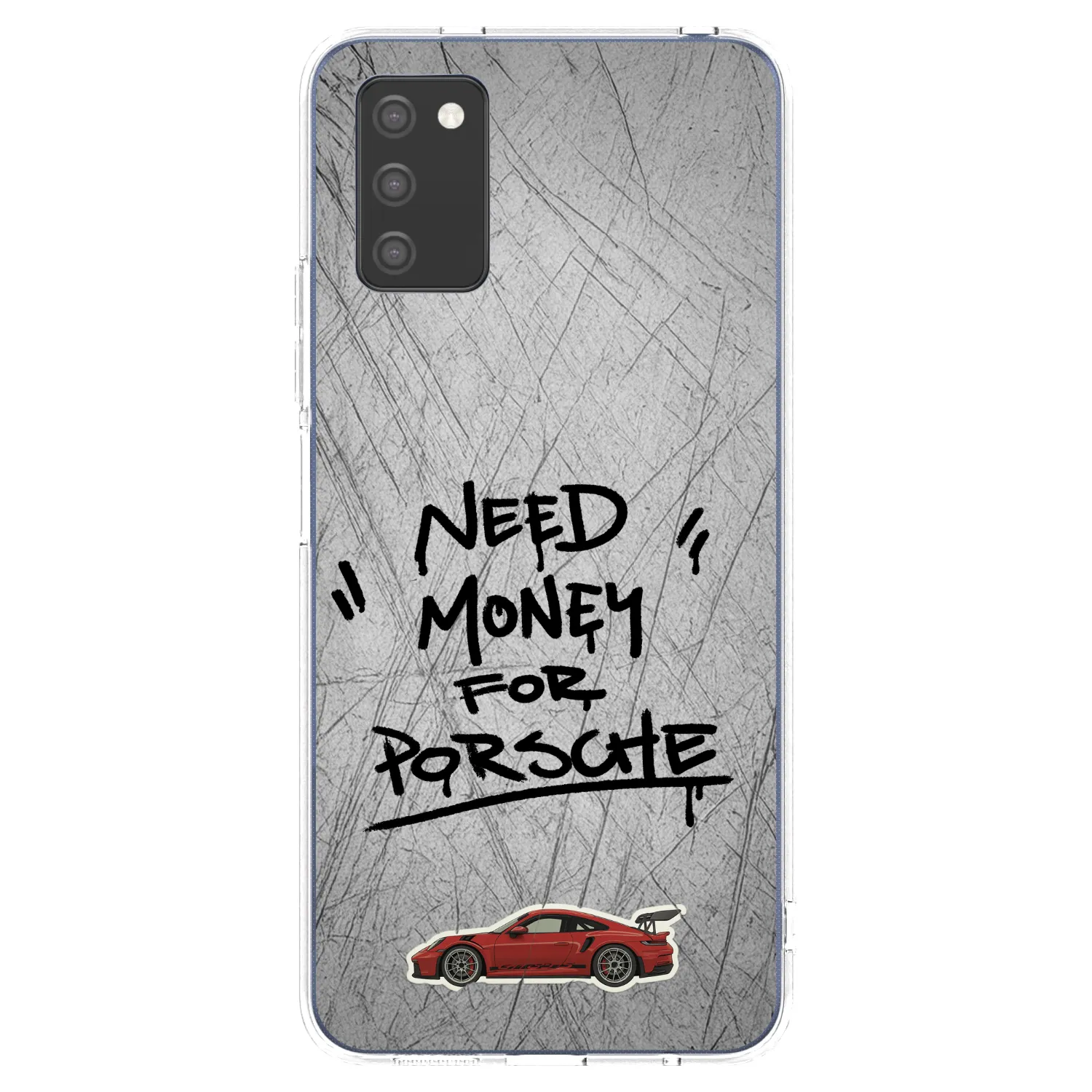 Picasee Samsung Galaxy A03s A037G Hülle - Transparentes Silikon - Grey Drift