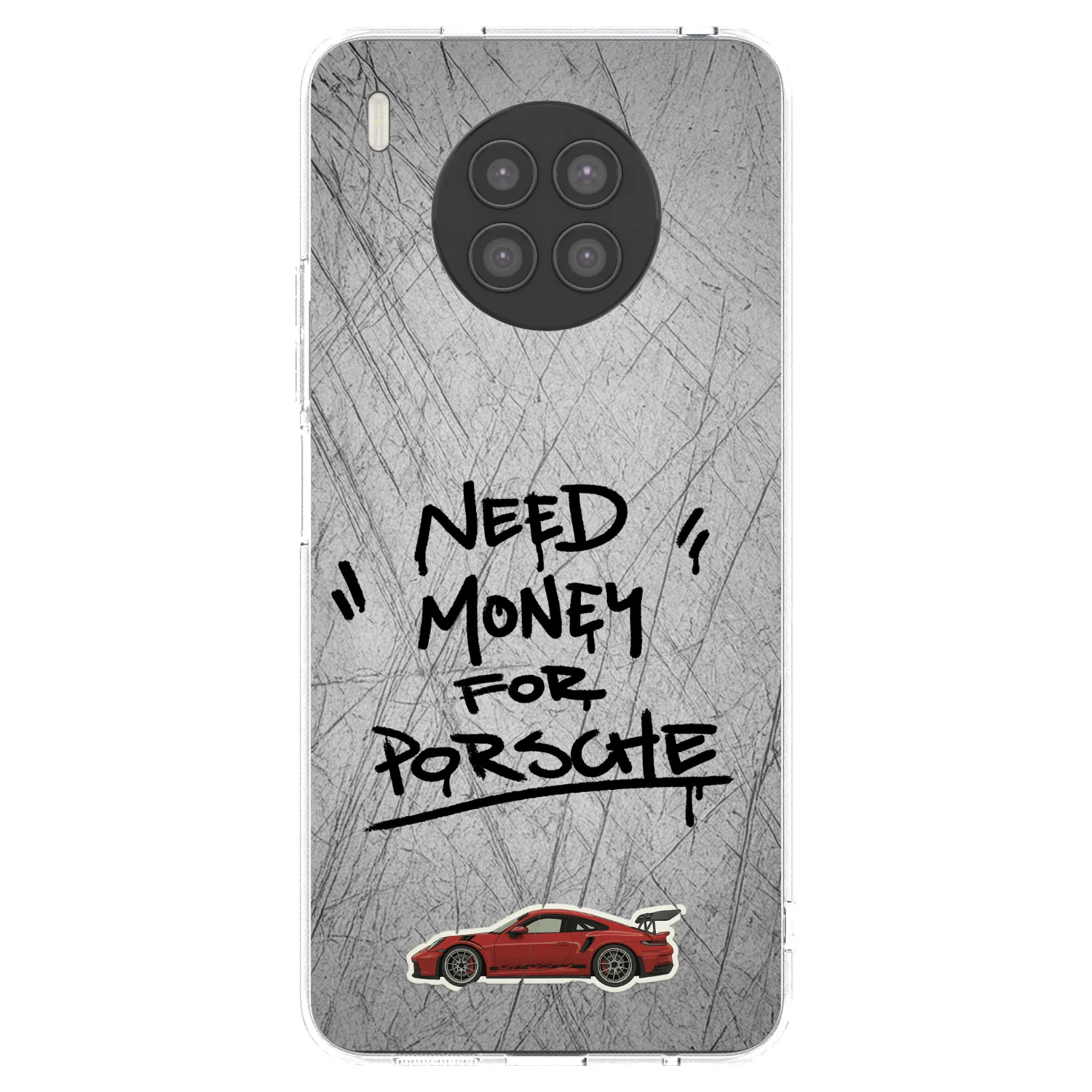 Picasee Huawei Nova 8i Hülle - Transparentes Silikon - Grey Drift