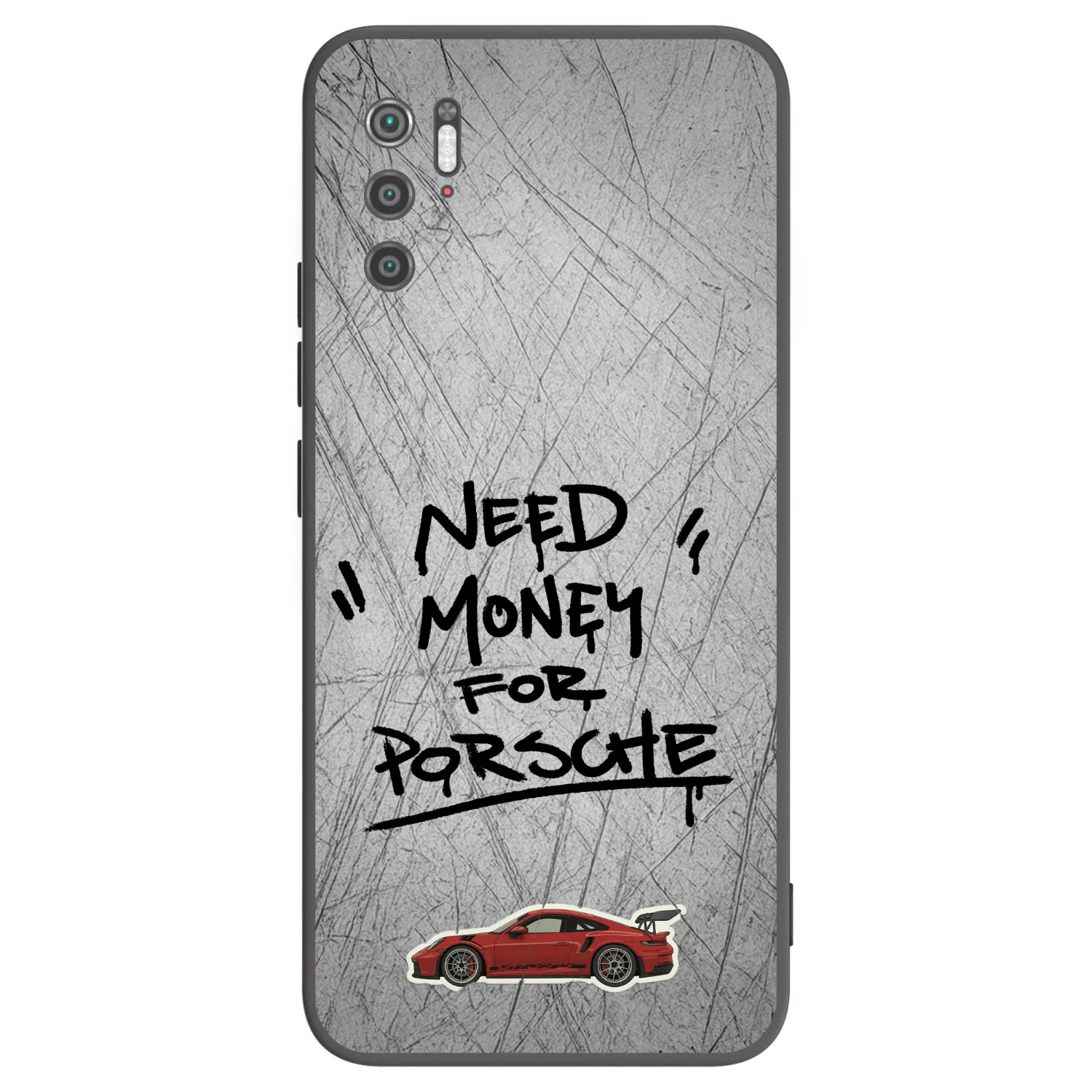 Picasee Xiaomi Poco M3 Pro 5G Hülle - Schwarzes Silikon - Grey Drift