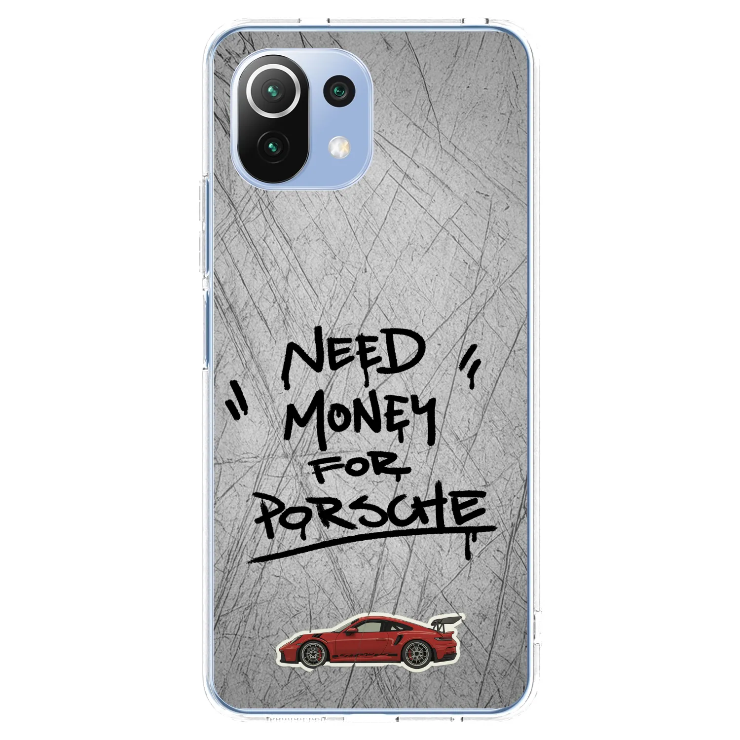 Picasee Xiaomi 11 Lite 5G NE Hülle - Transparentes Silikon - Grey Drift