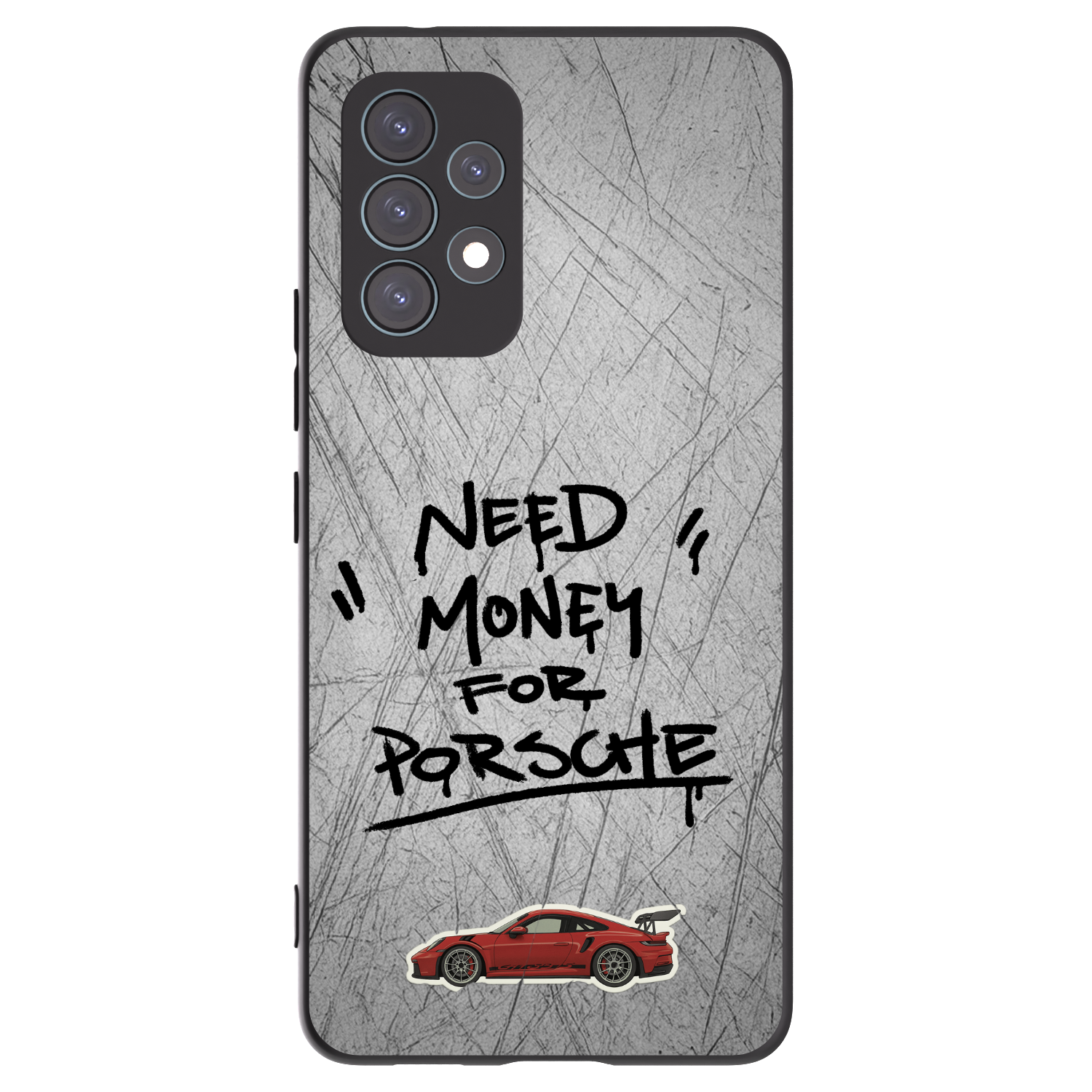 Picasee Samsung Galaxy A53 5G A536 Hülle - Schwarzes Silikon - Grey Drift