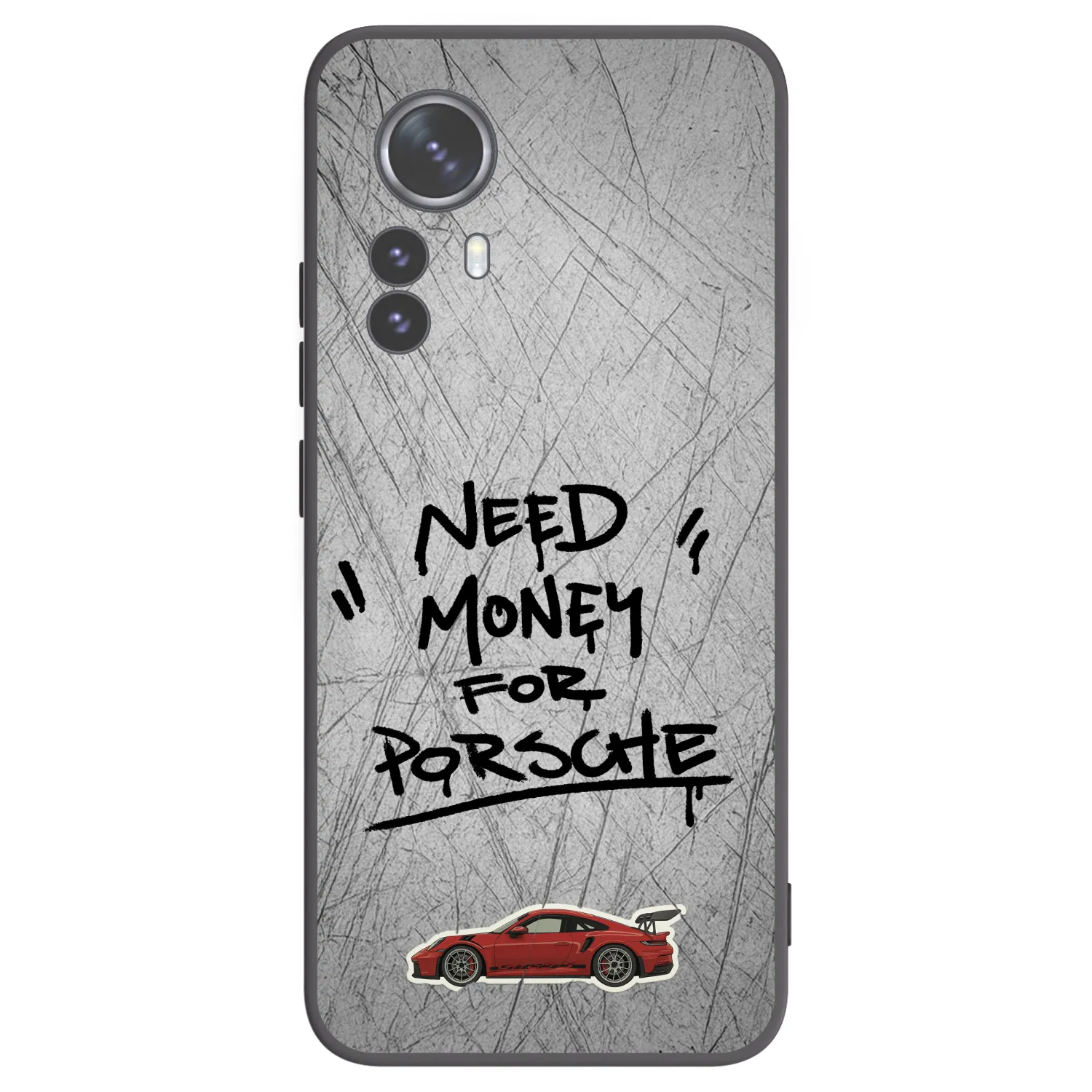 Picasee Xiaomi 12 Pro Hülle - Schwarzes Silikon - Grey Drift