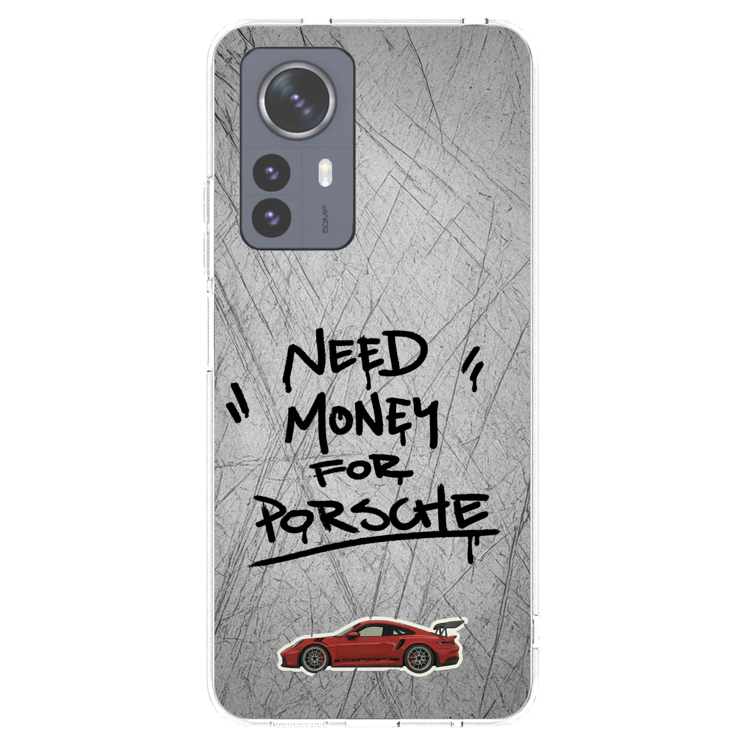 Picasee Xiaomi 12 Pro Hülle - Transparentes Silikon - Grey Drift