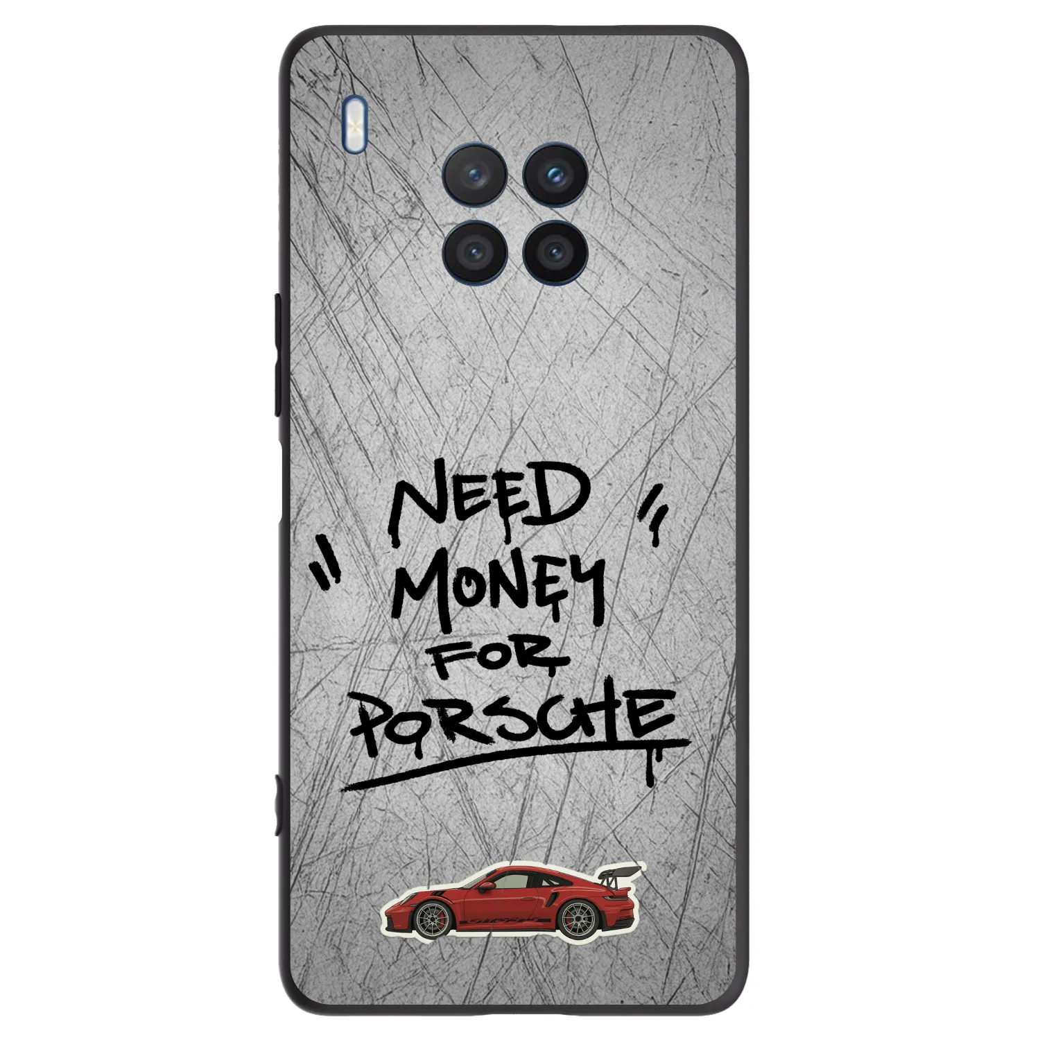 Picasee Honor 50 Lite Hülle - Schwarzes Silikon - Grey Drift