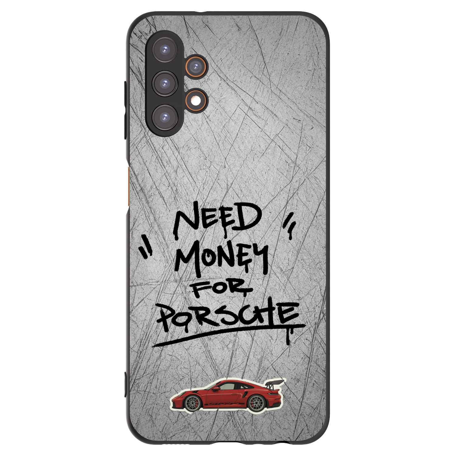 Picasee Samsung Galaxy A13 4G A135 Hülle - Schwarzes Silikon - Grey Drift