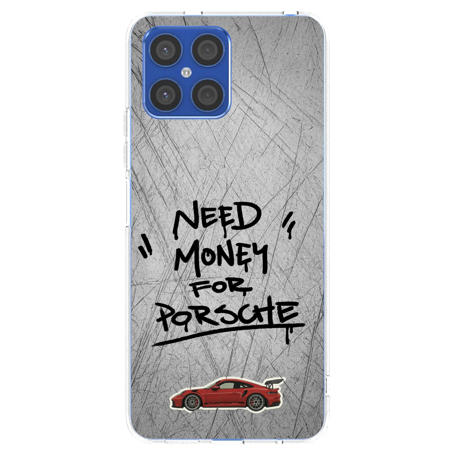 Picasee Honor X8 4G Hülle - Transparentes Silikon - Grey Drift