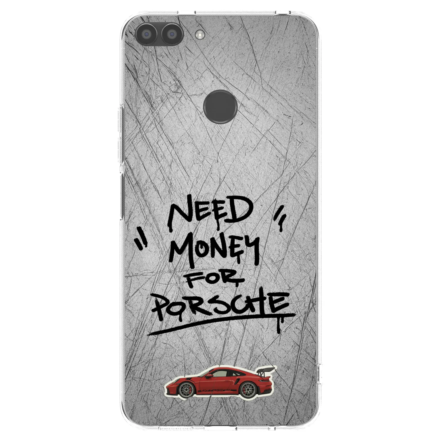 Picasee Huawei P Smart Hülle - Transparentes Silikon - Grey Drift