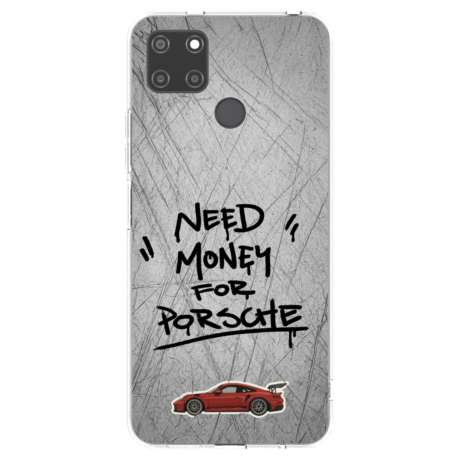 Picasee Realme C21Y Hülle - Transparentes Silikon - Grey Drift