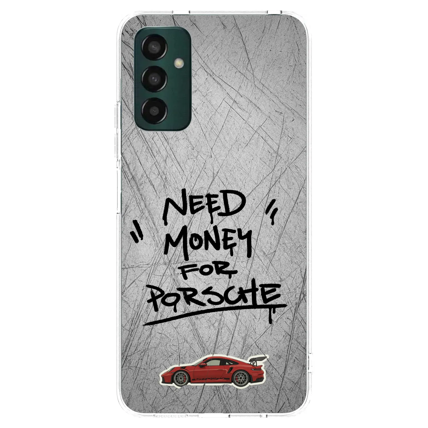 Picasee Samsung Galaxy M13 M135F Hülle - Transparentes Silikon - Grey Drift