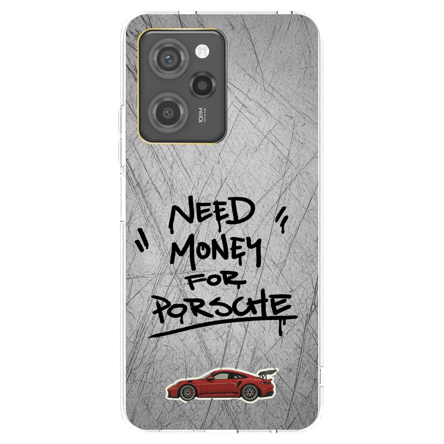 Picasee Xiaomi Poco X5 Pro Hülle - Schwarzes Silikon - Grey Drift