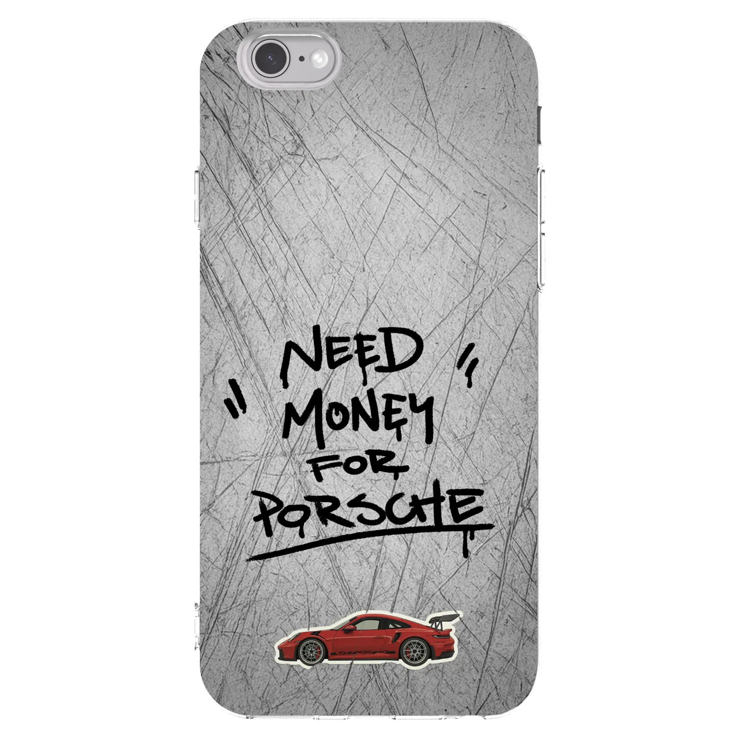 Picasee Apple iPhone 6/6S Hülle - Transparentes Silikon - Grey Drift