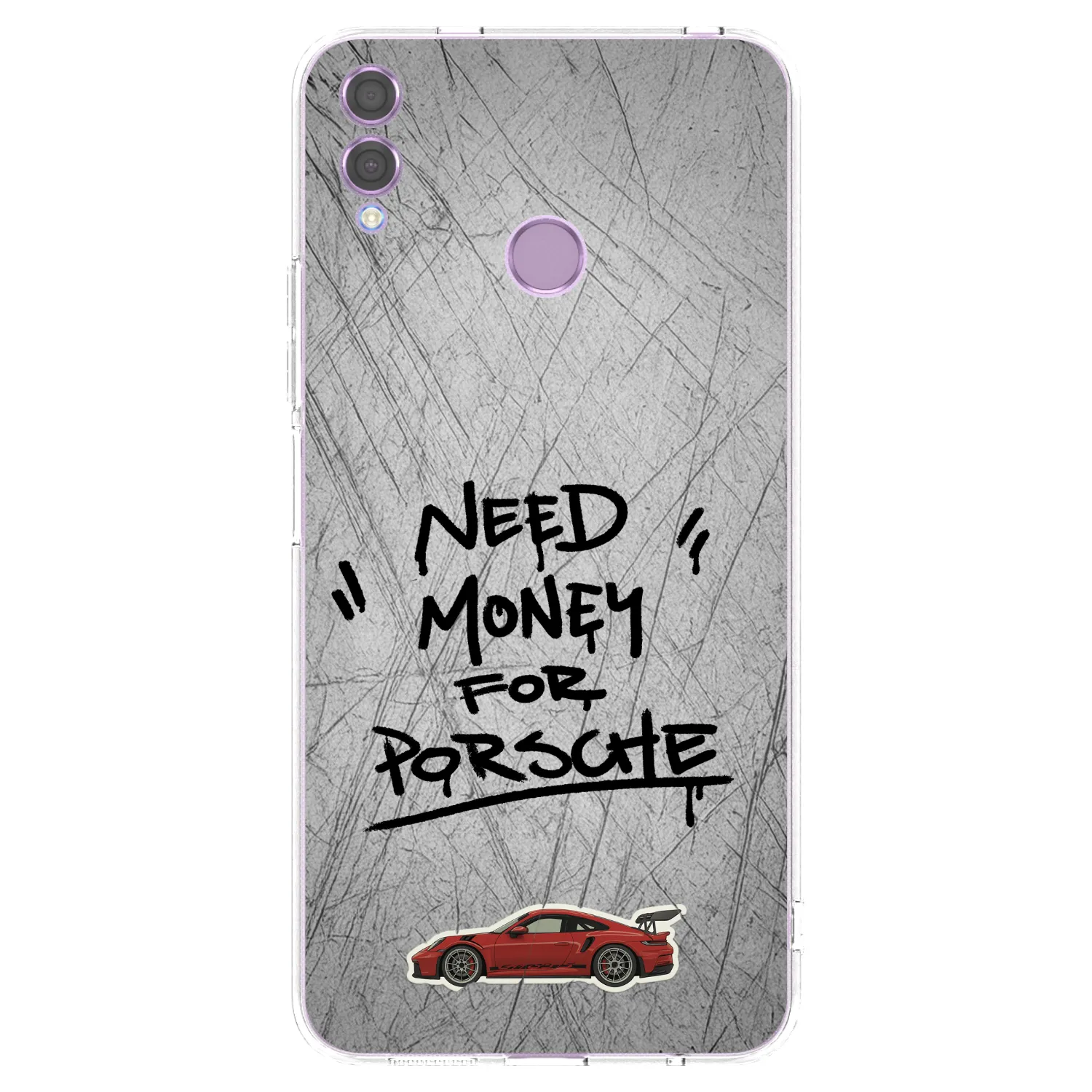 Picasee Honor 8X Hülle - Transparentes Silikon - Grey Drift