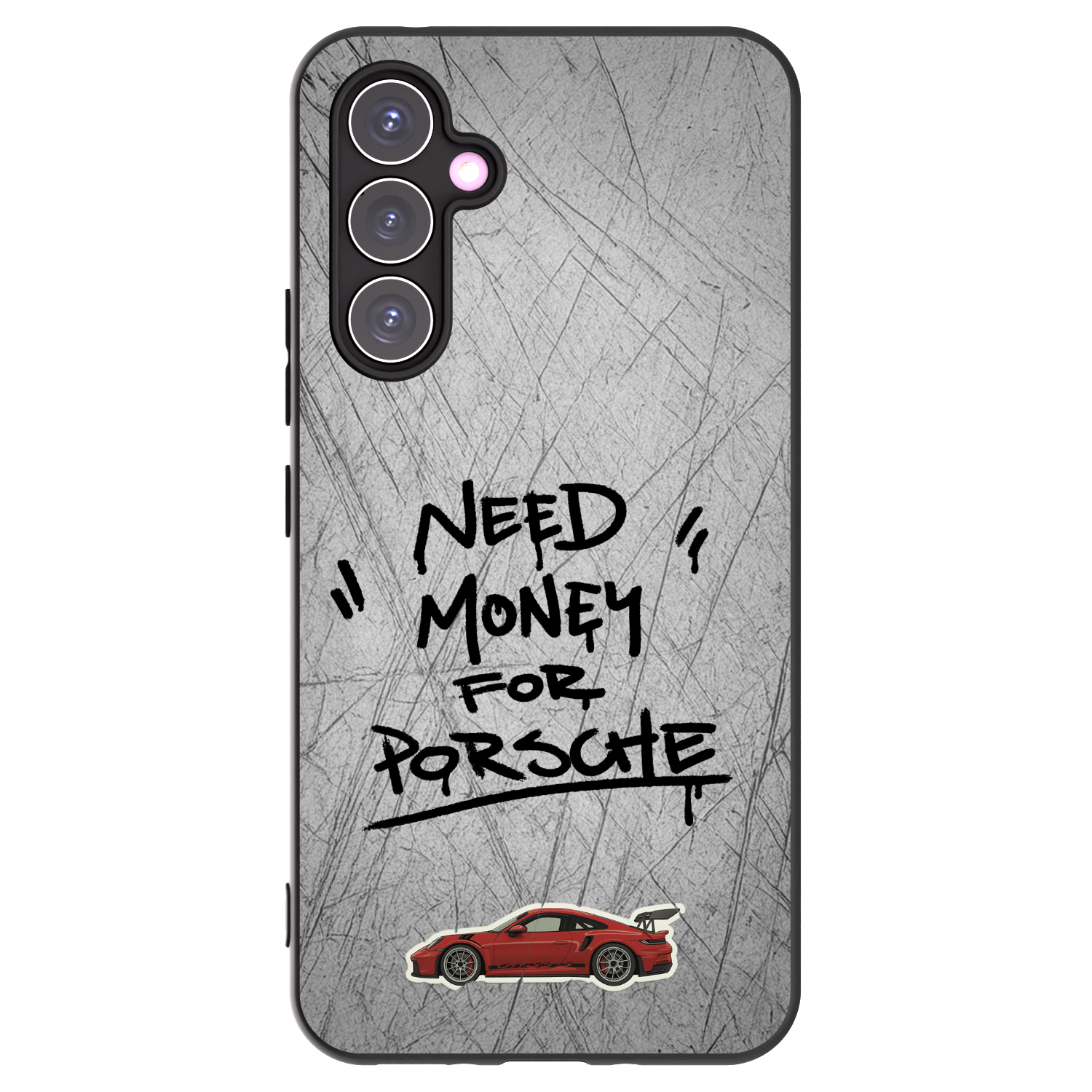 Picasee Samsung Galaxy A54 5G A546B Hülle - Schwarzes Silikon - Grey Drift