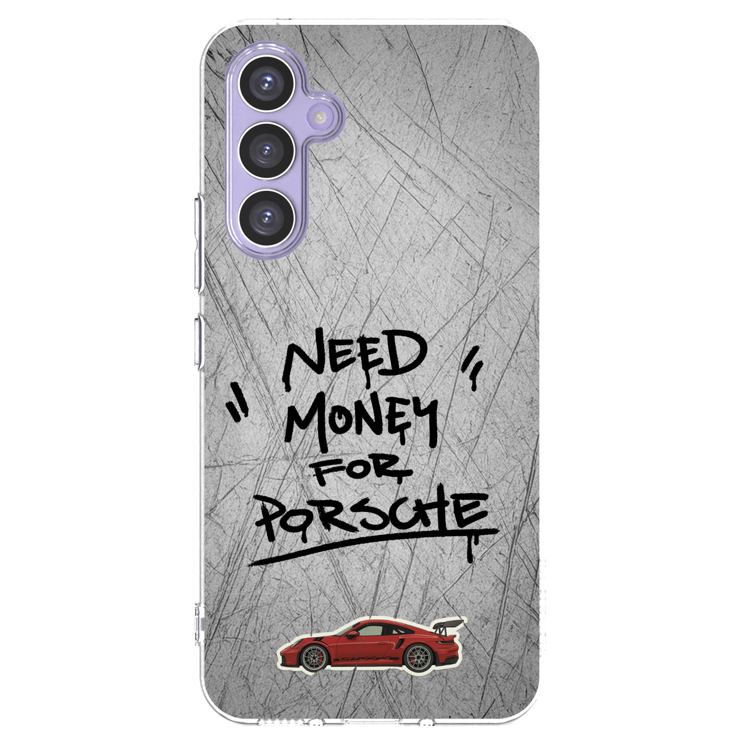 Picasee Samsung Galaxy A54 5G A546B Hülle - Transparentes Silikon - Grey Drift
