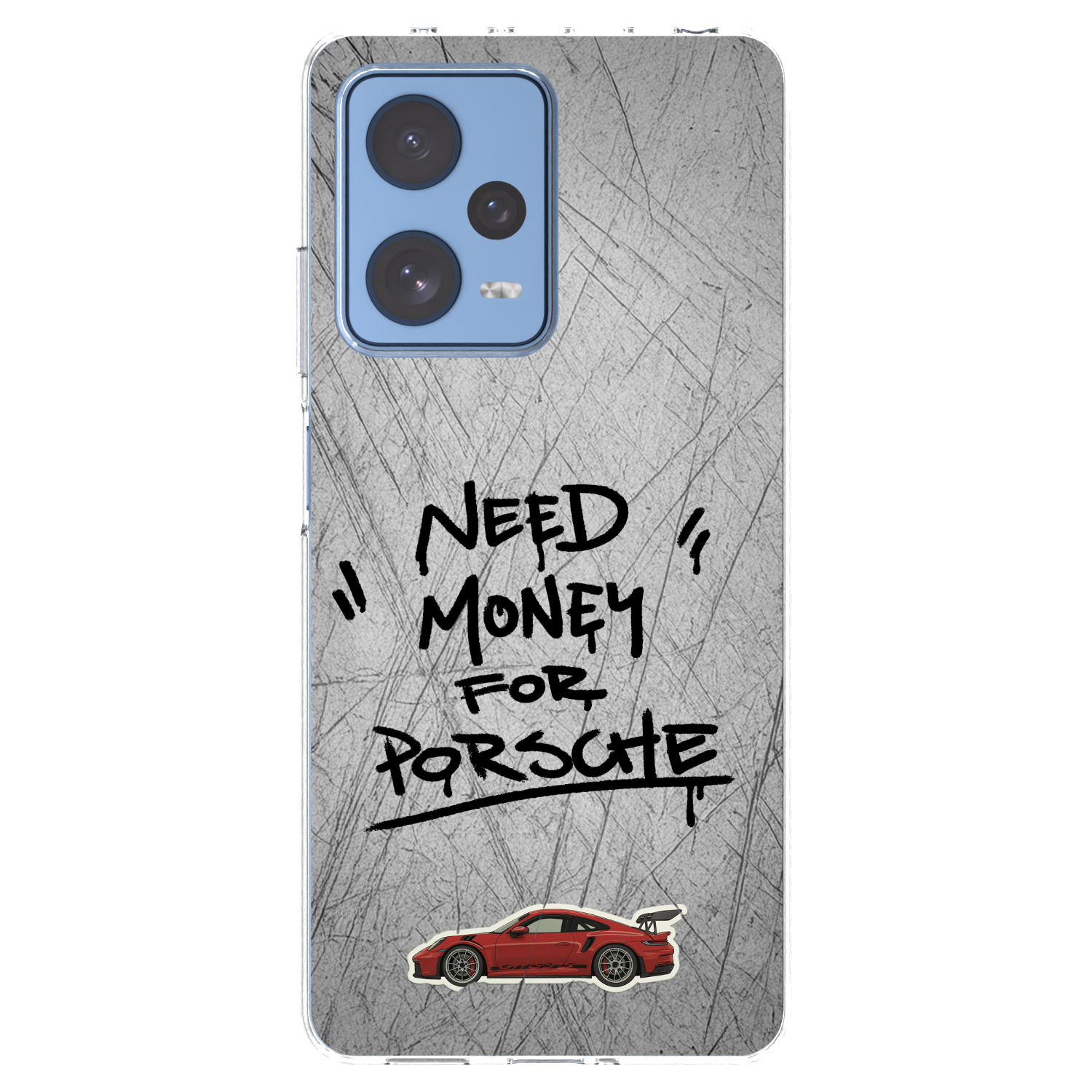 Picasee Xiaomi Redmi Note 12 Pro 5G Hülle - Transparentes Silikon - Grey Drift