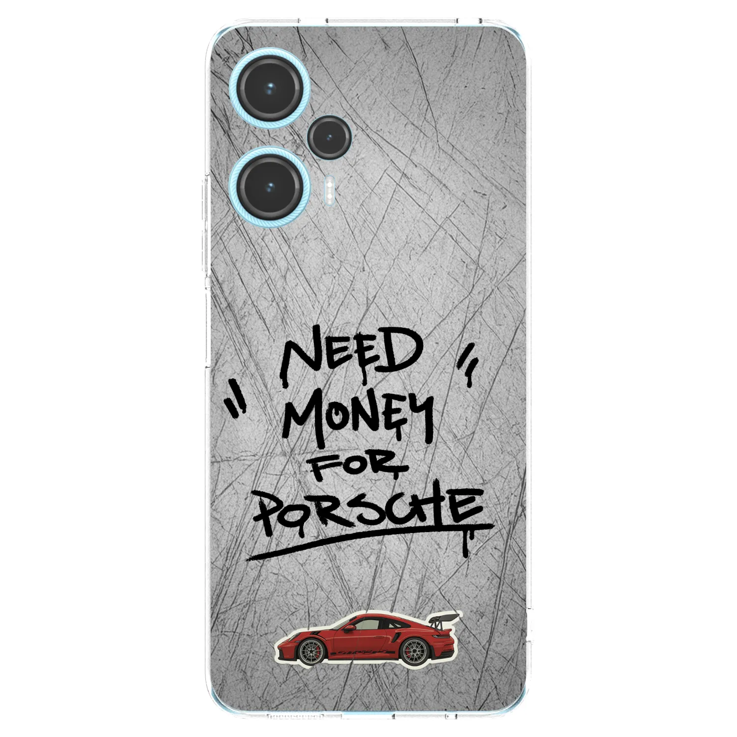 Picasee Xiaomi Poco F5 Hülle - Transparentes Silikon - Grey Drift