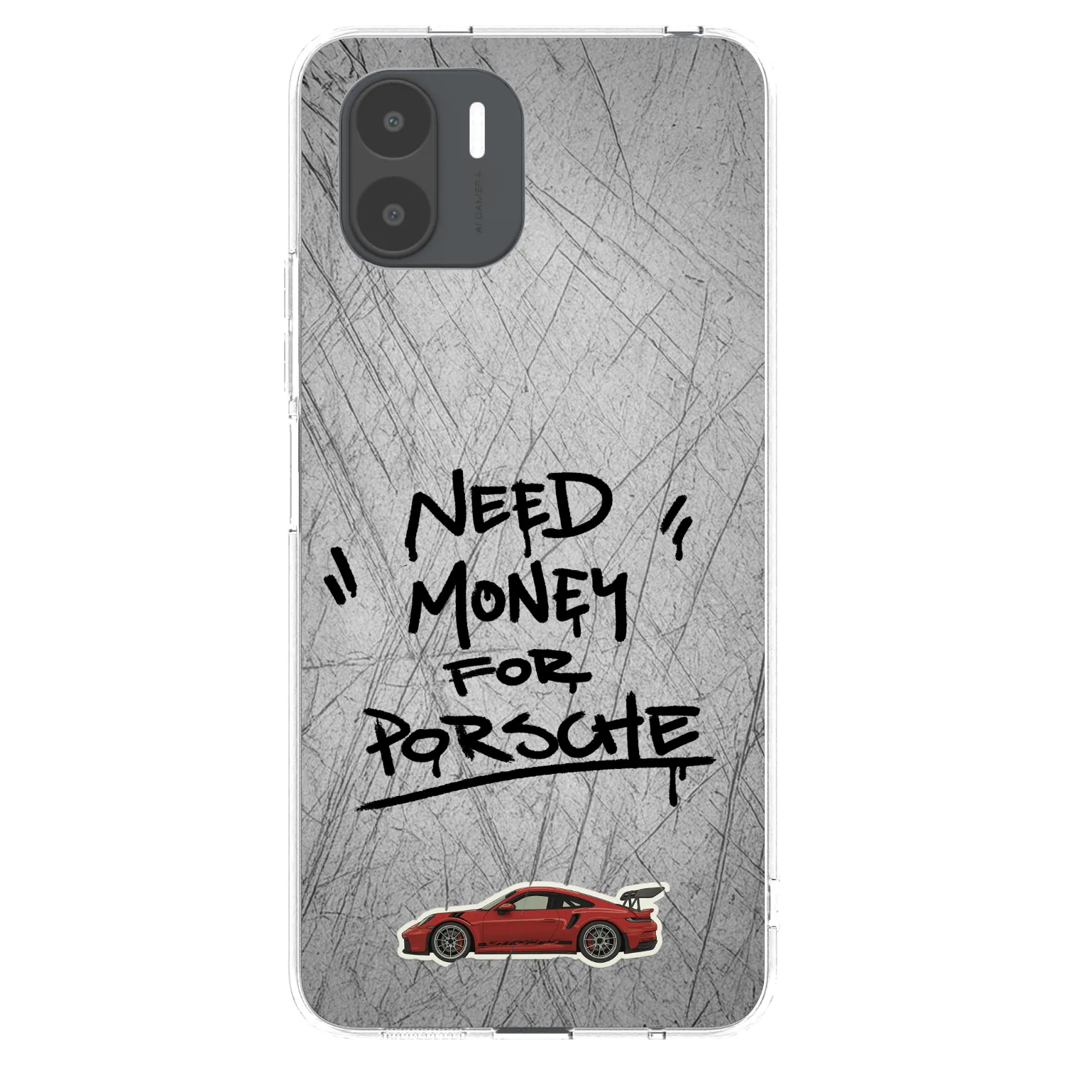 Picasee Xiaomi Redmi A2 Hülle - Transparentes Silikon - Grey Drift
