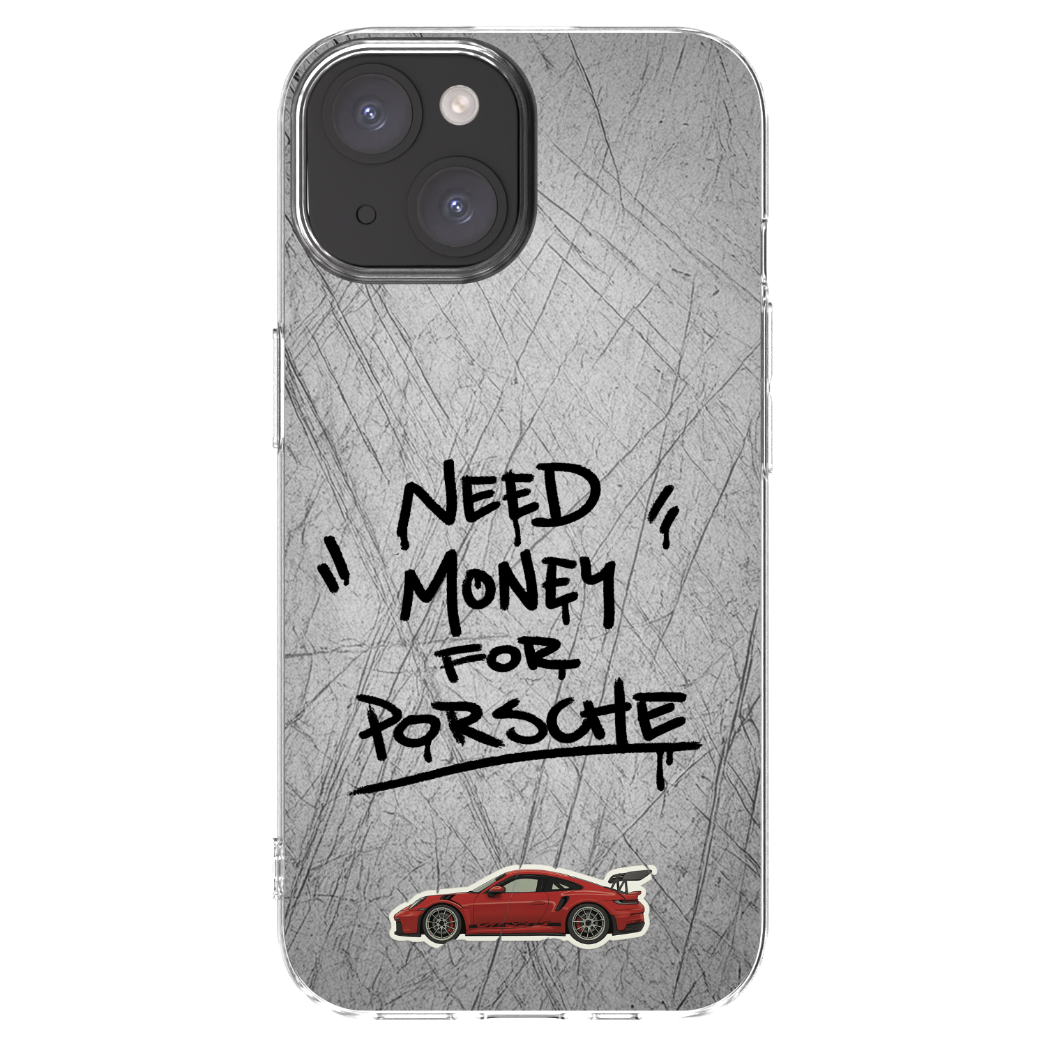 Picasee Apple iPhone 15 Hülle - Transparentes Silikon - Grey Drift