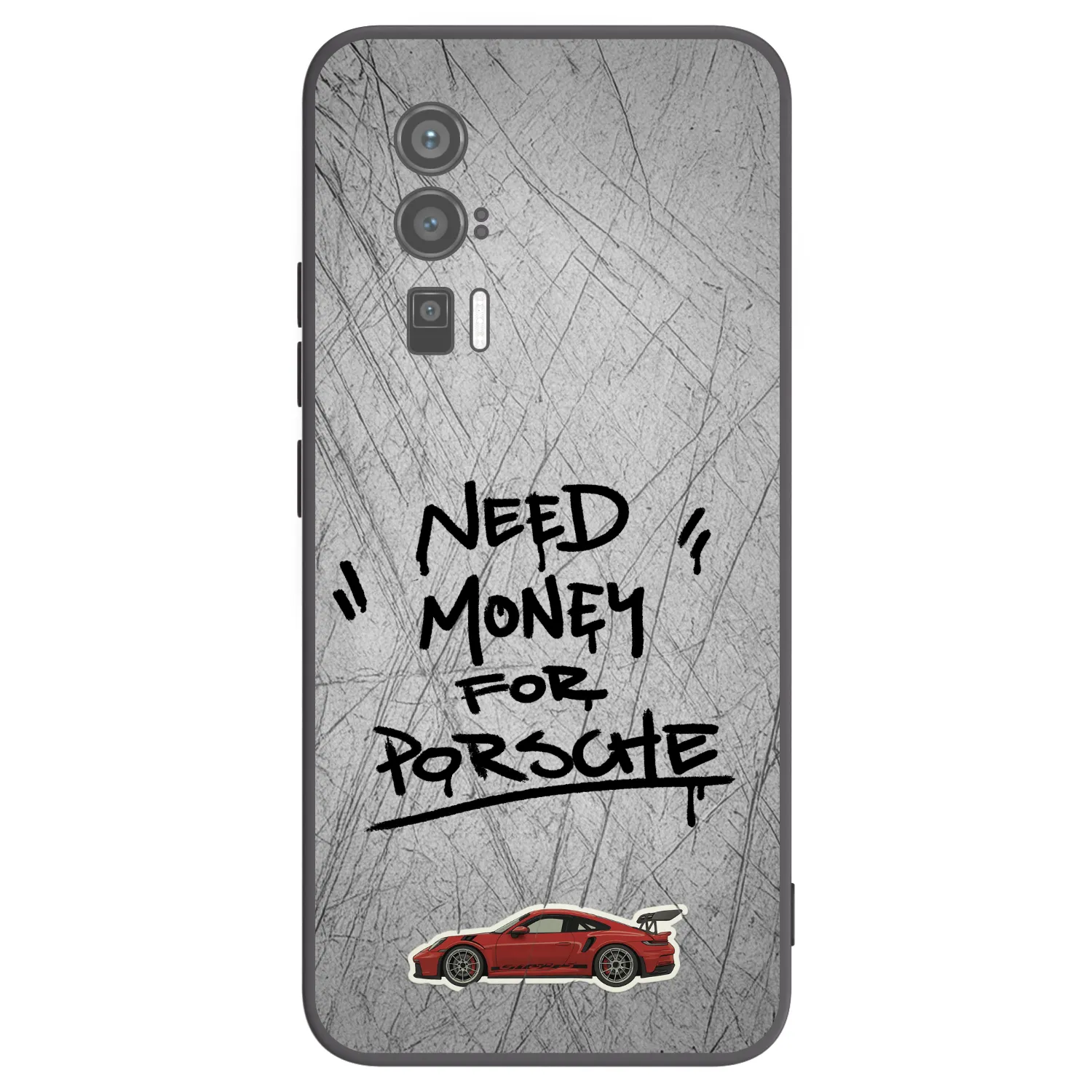 Picasee Xiaomi Poco F5 Pro 5G Hülle - Schwarzes Silikon - Grey Drift