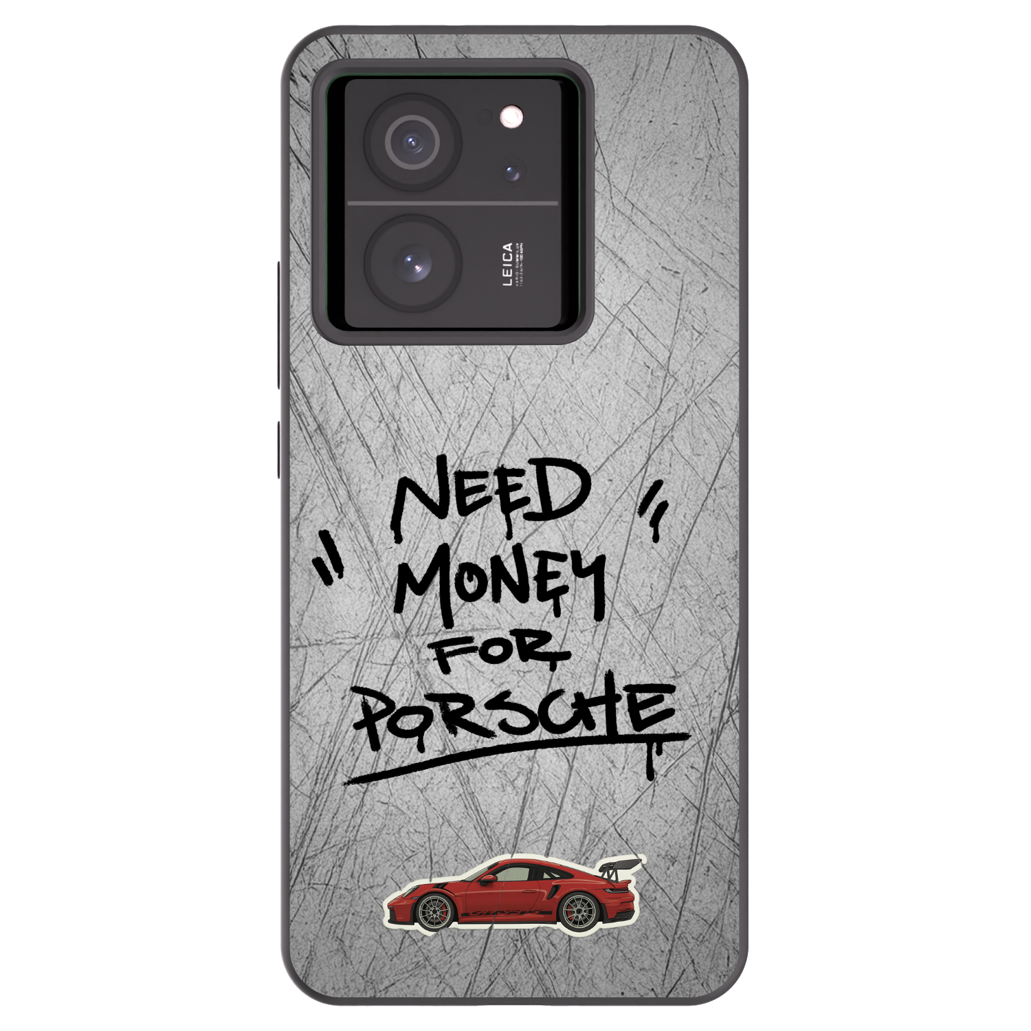 Picasee Xiaomi 13T Pro Hülle - Schwarzes Silikon - Grey Drift