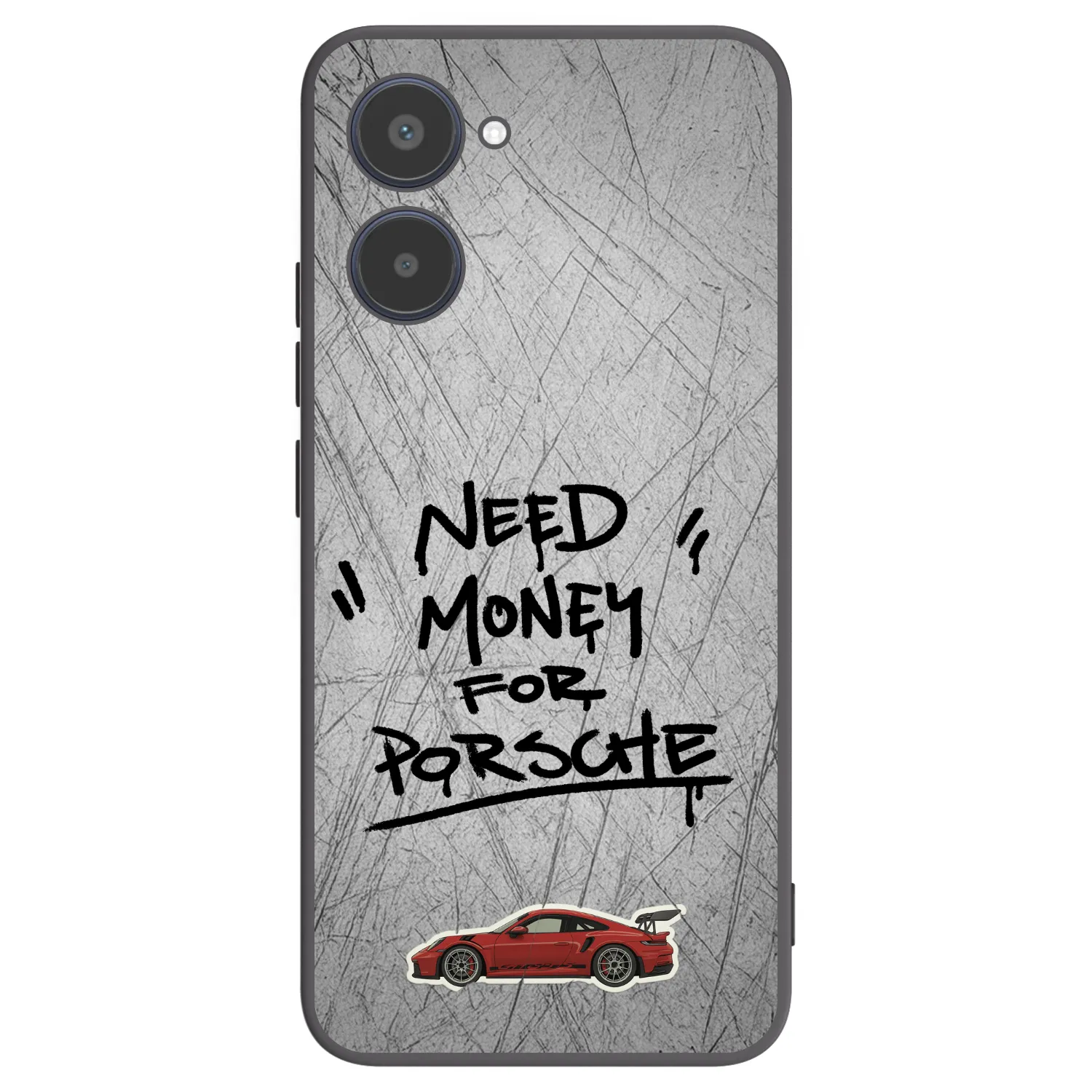 Picasee Realme 10 4G Hülle - Schwarzes Silikon - Grey Drift