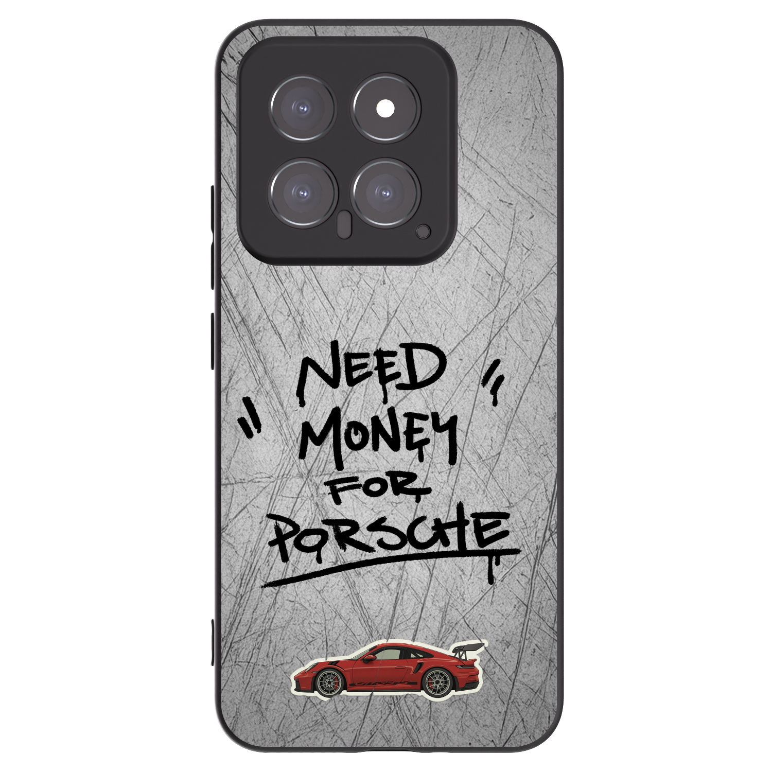 Picasee Xiaomi 14 Hülle - Schwarzes Silikon - Grey Drift